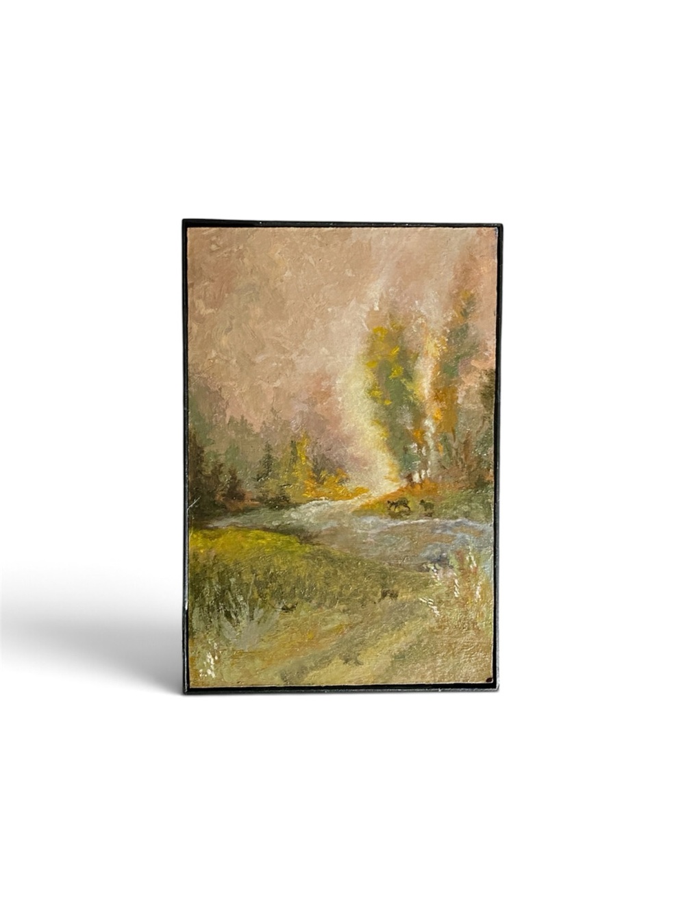 Original Oil Painting Autumn Landscape